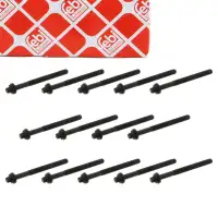 14x febi 18616 Zylinderkopfschraube f&uuml;r CITROEN Jumper XM PEUGEOT 605 Boxer 2.5 D 0204.74