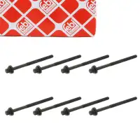 8x febi 18617 Zylinderkopfschraube für CITROEN Jumper XM PEUGEOT 605 Boxer 2.5 D 0204.75