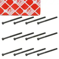12x febi 26424 Zylinderkopfschraube f&uuml;r VW Touareg T5 2.5 R5 TDI 102-174 PS 070103384