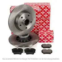 febi Bremsscheiben + Radlager + Bremsbel&auml;ge f&uuml;r CITROEN 2 DS4 DS5 PEUGEOT 3008 5008 hinten