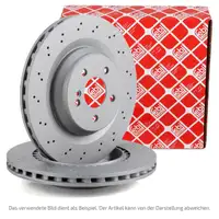 febi 43876 Bremsscheiben Satz f&uuml;r MERCEDES-BENZ SL R230 600 55/63/65AMG hinten 2304231612