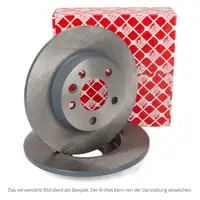 febi 08556 Bremsscheiben Satz f&uuml;r AUDI 100 C2 C3 80 90 B3 vorne