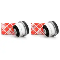 2x febi Gummilager Querlenkerlager Buchse f&uuml;r OPEL VECTRA B hinten 21332