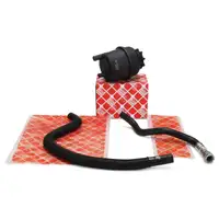 febi Ausgleichsbeh&auml;lter + 2x Hydraulikschlauch Servolenkung f&uuml;r BMW E46 320-330i