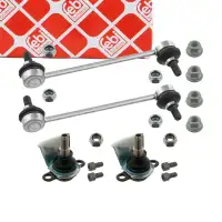 2x febi Koppelstange + Traggelenk f&uuml;r FORD Galaxy WGR SEAT Alhambra 7V VW Sharan 7M vorne