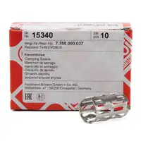 10x febi 15340 Klemmh&uuml;lse ABS Sensor f&uuml;r AUDI A4 A6 SKODA Superb VW LT Passat 3B