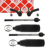 2x febi PROKIT Spurstange + Kopf + Manschette f&uuml;r FORD Mondeo 4 MK4 Galaxy S-Max WA6 vorne