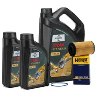 7L FUCHS Motor&ouml;l 5W30 + HENGST &Ouml;lfilter f&uuml;r OPEL Insignia A Signum Vectra C 2.8 Turbo OPC