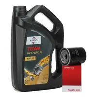 5 Liter FUCHS Motor&ouml;l 5W30 + HERTH+BUSS &Ouml;lfilter f&uuml;r HONDA Accord CR-5 Civic Jazz