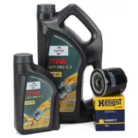5L 5 Liter FUCHS Motor&ouml;l TITAN GT1 PRO C-3 5W30 + HENGST &Ouml;lfilter H90W17