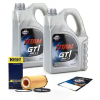 8 Liter FUCHS Motor&ouml;l 5W30 + HENGST &Ouml;lfilter f&uuml;r BMW 3er 5er X5 204/245/299 PS