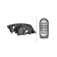 HELLA 1ED247025-211 HALOGEN H4 Scheinwerfer f&uuml;r SKODA Fabia 2 Roomster bis 03.2010 links