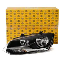 HELLA HALOGEN Scheinwerfer + Leuchtmittel f&uuml;r VW Polo 5 6R 6C bis 04.2014 links 6R1941007F