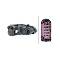 HELLA 1EE247051091 HALOGEN Scheinwerfer + Leuchtmittel f&uuml;r VW Polo 5 6R 6C 05.2014 links