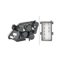 HELLA 1EE354535021 HALOGEN H7/H1 Scheinwerfer für OPEL Meriva A 05.2003-05.2010 links