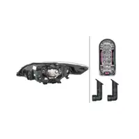 HELLA 1EF010541-021 Halogen Headlight for Ford Mondeo 4 (MK4) up to October 2010, right side