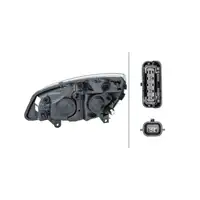 HELLA Halogen Headlights + Bulbs for Renault Grand/Scenic 2 (model year 2006 and earlier), right side