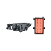 HELLA HALOGEN H7/H7 Scheinwerfer + Leuchtmittel f&uuml;r OPEL Astra J rechts 1216729