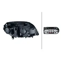 HELLA 1EG354878-011 H7 Headlight for Mercedes GLK-Class X204 (up to 2011), left side 2048206859