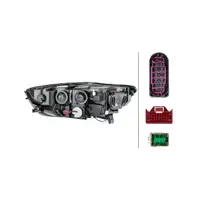 HELLA 1EL011150361 BI-XENON/LED Scheinwerfer f&uuml;r AUDI A6 S6 RS6 4G C7 bis 09.2014 rechts