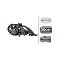 HELLA Halogen Headlights + Bulbs for Mercedes W163 (model year 2001 and later), left side 1638204561
