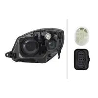 HELLA 1EL247025-261 H7 Scheinwerfer f&uuml;r SKODA Fabia 2 Roomster bis 03.2010 rechts