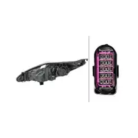 HELLA HALOGEN Scheinwerfer + Leuchtmittel f&uuml;r FORD Fiesta 6 MK6 bis 12.2012 rechts 1579905