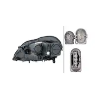 HELLA 1EL263400021 Halogen Headlight + Bulb for Mercedes GL-Class X164 (Right)