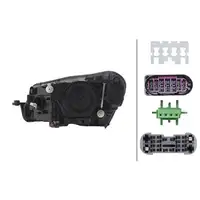 HELLA 1ZS011939-461 BI-XENON Scheinwerfer f&uuml;r SKODA Superb 3 3V3 3V5 bis 06.2019 rechts