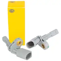 2x HELLA ABS Sensor Raddrehzahl f&uuml;r VW Passat B7 Sharan Tiguan Touran AUDI Q3 8U hinten