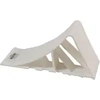 4x Unterlegkeil Hemmschuh Bremskeil + 4x Halter für Anhänger KFZ Auto Wohnwagen