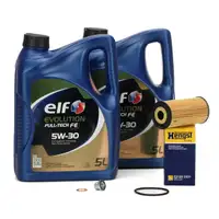 10L 10-liter bottle of Full-Tech FE 5W30 engine oil + HENGST oil filter for NISSAN, MERCEDES, and RENAULT