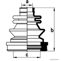 HERTH+BUSS JAKOPARTS Achsmanschetten Satz f&uuml;r CHEVROLET DAEWOO vorne GETRIEBESE
