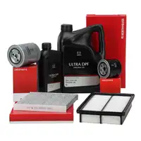 HERTH+BUSS Filterset 4-tlg + 6L ORIGINAL 5W30 ULTRA DPF Motor&ouml;l f&uuml;r MAZDA 6 GG 2.0-2.2 D