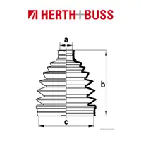 HERTH+BUSS JAKOPARTS Achsmanschetten Satz f&uuml;r SUBARU Forester Impreza 1.6 vorne radseitig