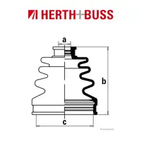 HERTH+BUSS JAKOPARTS Achsmanschetten Satz f&uuml;r MAZDA 6 323 S VI vorne GETRIEBESE