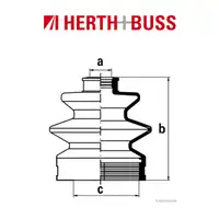HERTH+BUSS JAKOPARTS Cuff Set for SUZUKI SWIFT I II WAGON R+ (EM) Front