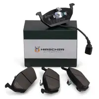 HIRSCHER Bremsbel&auml;ge + Sensor f&uuml;r VW Golf 4 5 6 7 Polo 9N AUDI A2 8L 8P vorne 1K0698151F