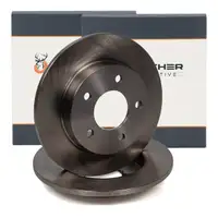 HIRSCHER Bremsscheiben Satz f&uuml;r MAZDA 3 BK BL hinten BP4Y-26-251B