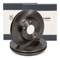 HIRSCHER Bremsscheiben Satz f&uuml;r HYUNDAI Tucson i30 FD KIA Cee'D Sportage vorne 51712-3K050