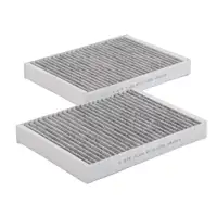 HIRSCHER Activated Carbon Cabin Air Filter Kit for Mercedes S-Class W221 W222 2218300718