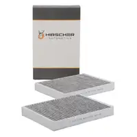 HIRSCHER Activated Carbon Cabin Air Filter Kit for Mercedes S-Class W221 W222 2218300718