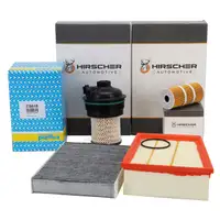 HIRSCHER Filter-Set 4-tlg f&uuml;r RENAULT Megane 4 Grand/Scenic 4 Espace 5 1.6/1.7 dCi