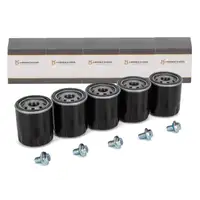 5x HIRSCHER &Ouml;lfilter + Schraube f&uuml;r OPEL Astra K Adam Corsa E Insignia A B Karl 1.0-1.5