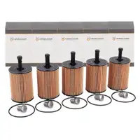 5x HIRSCHER &Ouml;lfilter + Schraube f&uuml;r VW Golf 4 5 6 Passat Polo Sharan Touran T4 1.2-2.5 TDI
