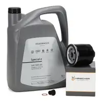 5L ORIGINAL 10W40 Motor&ouml;l &Ouml;l + HIRSCHER &Ouml;lfilter f&uuml;r VW Golf 3 Polo Vento SEAT 2 1.0-1.6