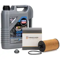 5L LIQUI MOLY Motor&ouml;l 5W30 dexos2 + HIRSCHER &Ouml;lfilter f&uuml;r OPEL Astra G H J B C 1.2-1.8