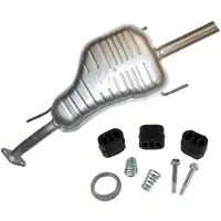 IMASAF Endschalld&auml;mpfer + Anbausatz f&uuml;r OPEL Astra G Caravan 1.4-2.2 16V 75-147 PS