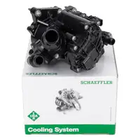 INA 538081010 Thermostat + Geh&auml;use f&uuml;r BMW F40 F44 X1 F48 X2 F39 MINI B38 B48 11538631943