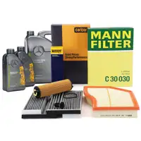 Filterset 3-tlg + 7L ORIGINAL 5W30 MB 229.51 f&uuml;r MERCEDES W/V177 W247 C/A118 H/X247 OM654